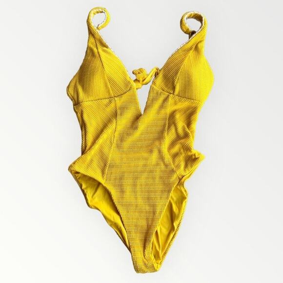 Becca by Rebecca Virtue Tuscany Kenzie Plunge One Piece Size Large - Picture 2 of 6